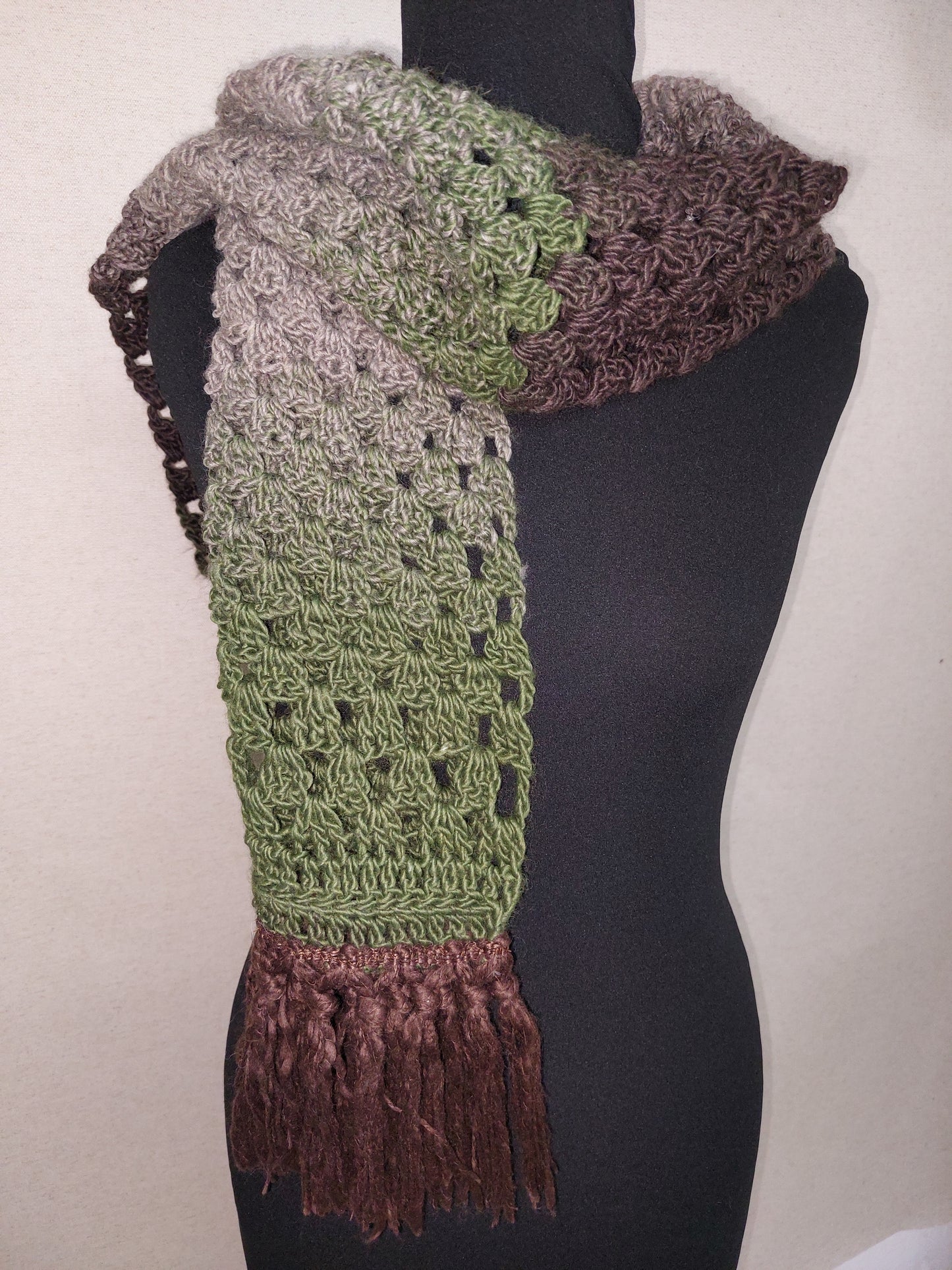 Sciarpa verde mix