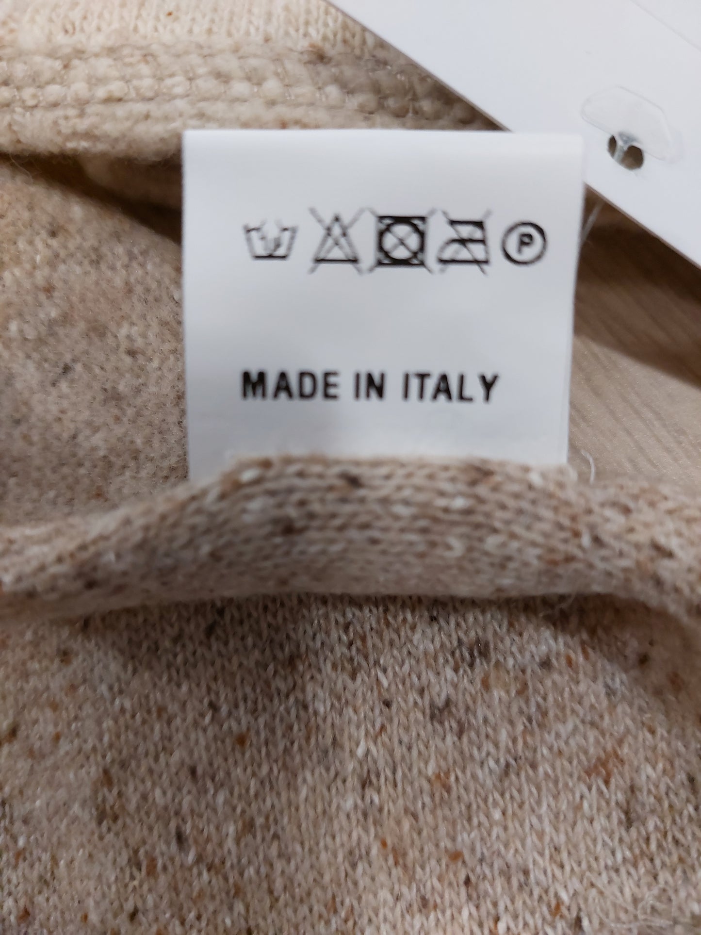 Sciarpa+cappello completo made in italy color beige