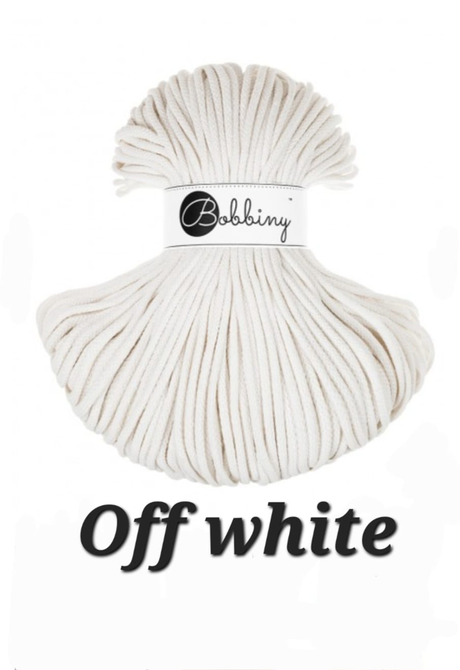 Bobbiny col.off white n5 per 50 mt