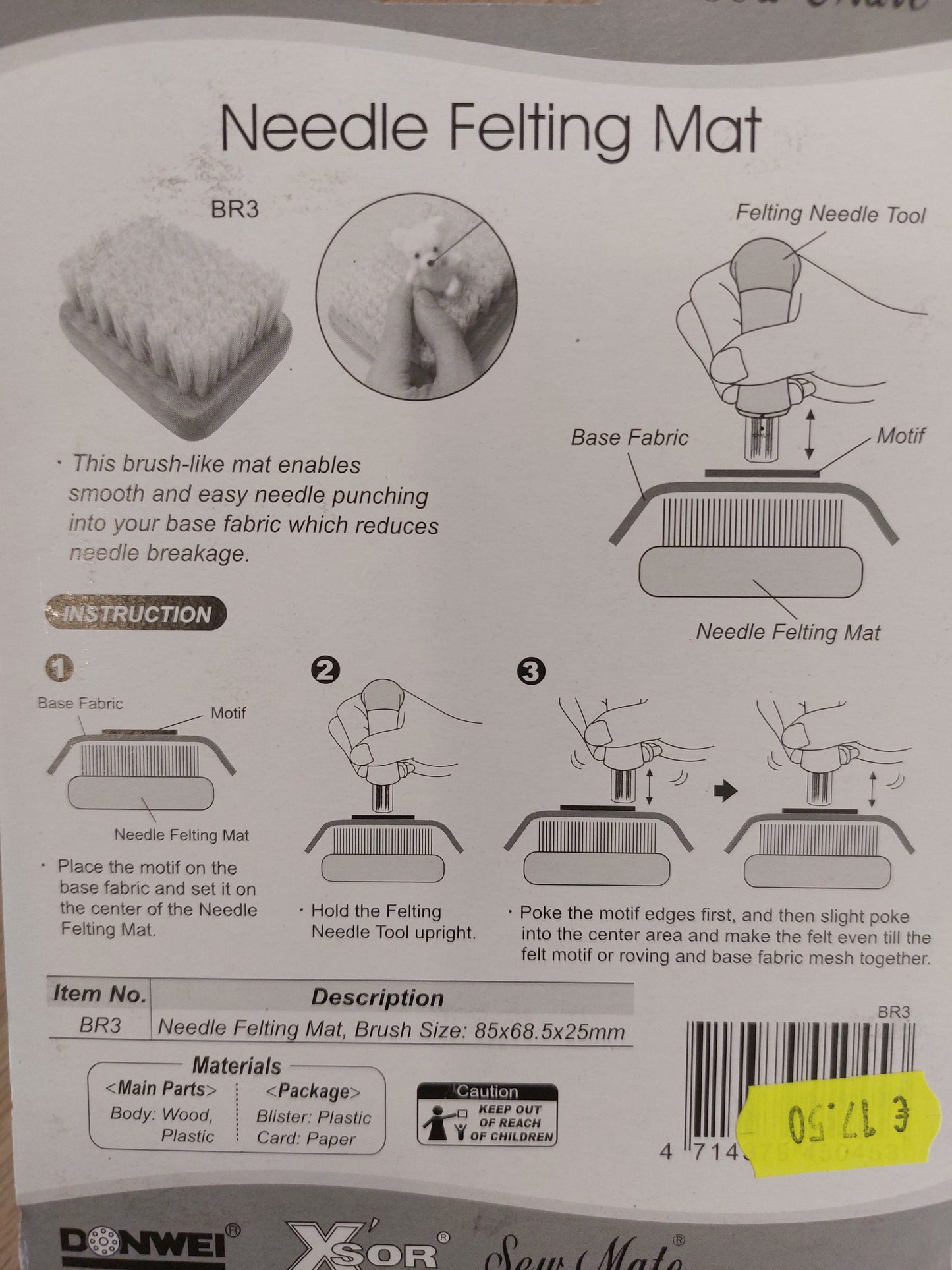 Nelle felting mat accessorio per infeltrimento