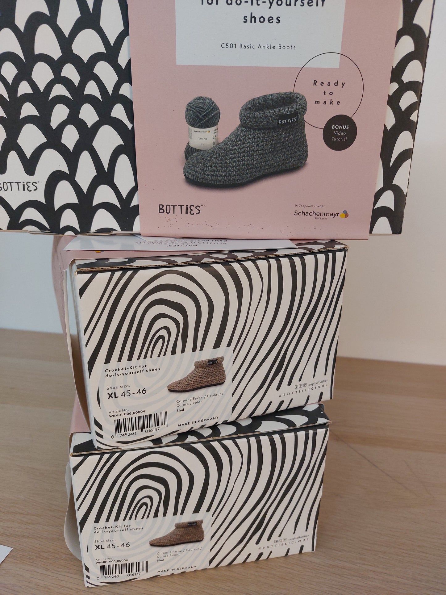 CROXHET KIT SHOES XL 45/46 COL SISAL scontatissimo