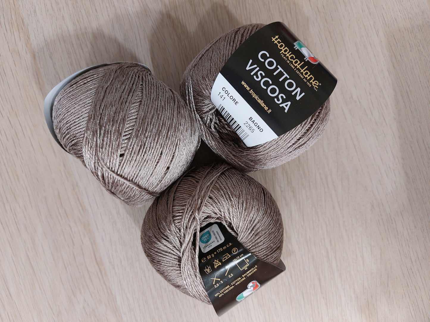 Cotton viscosa tropicallane col 141 filato