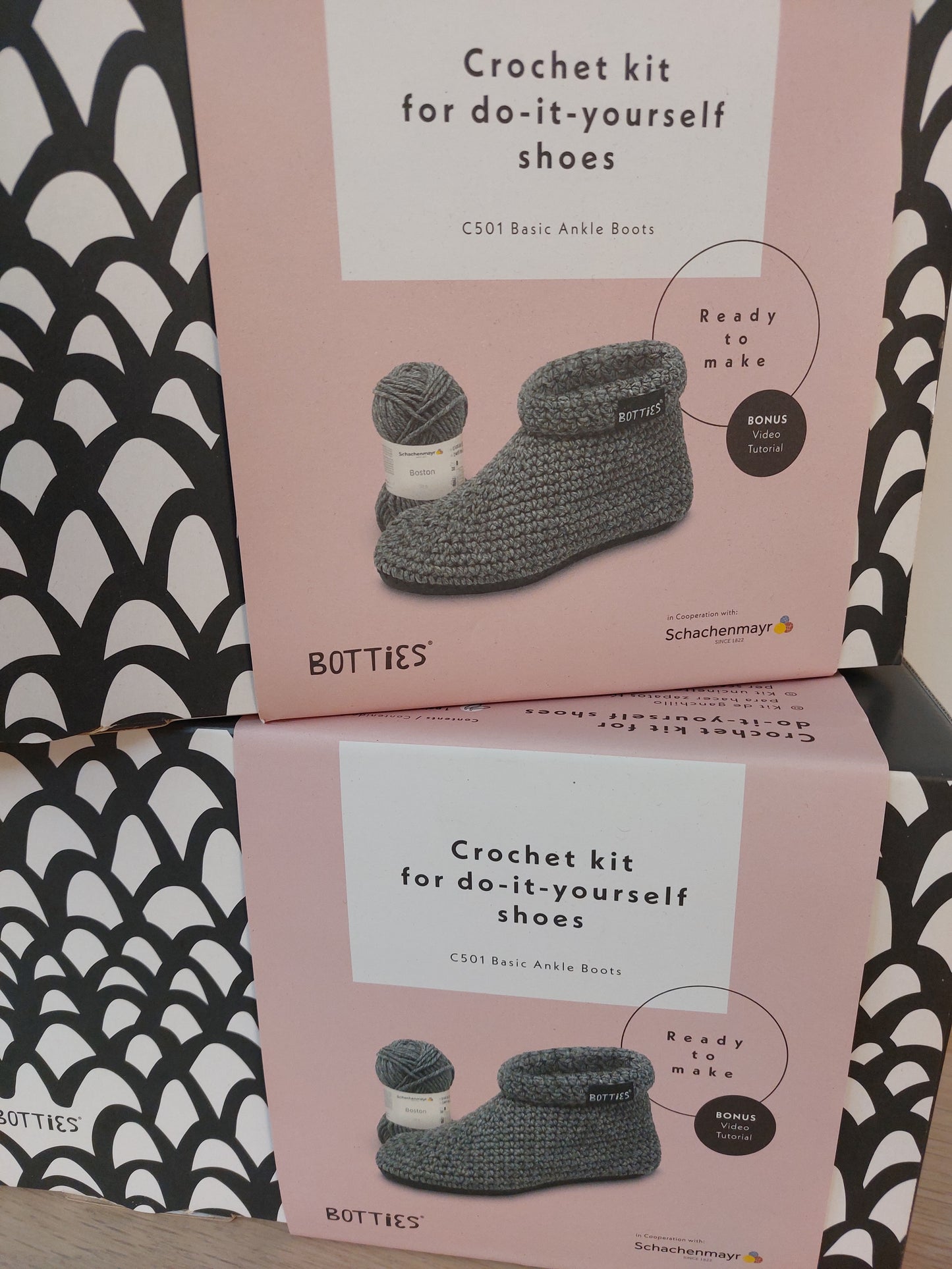 CROCHET KIT SHOES XXS 36/37 COL BOSTON INDAGO scontatissimo