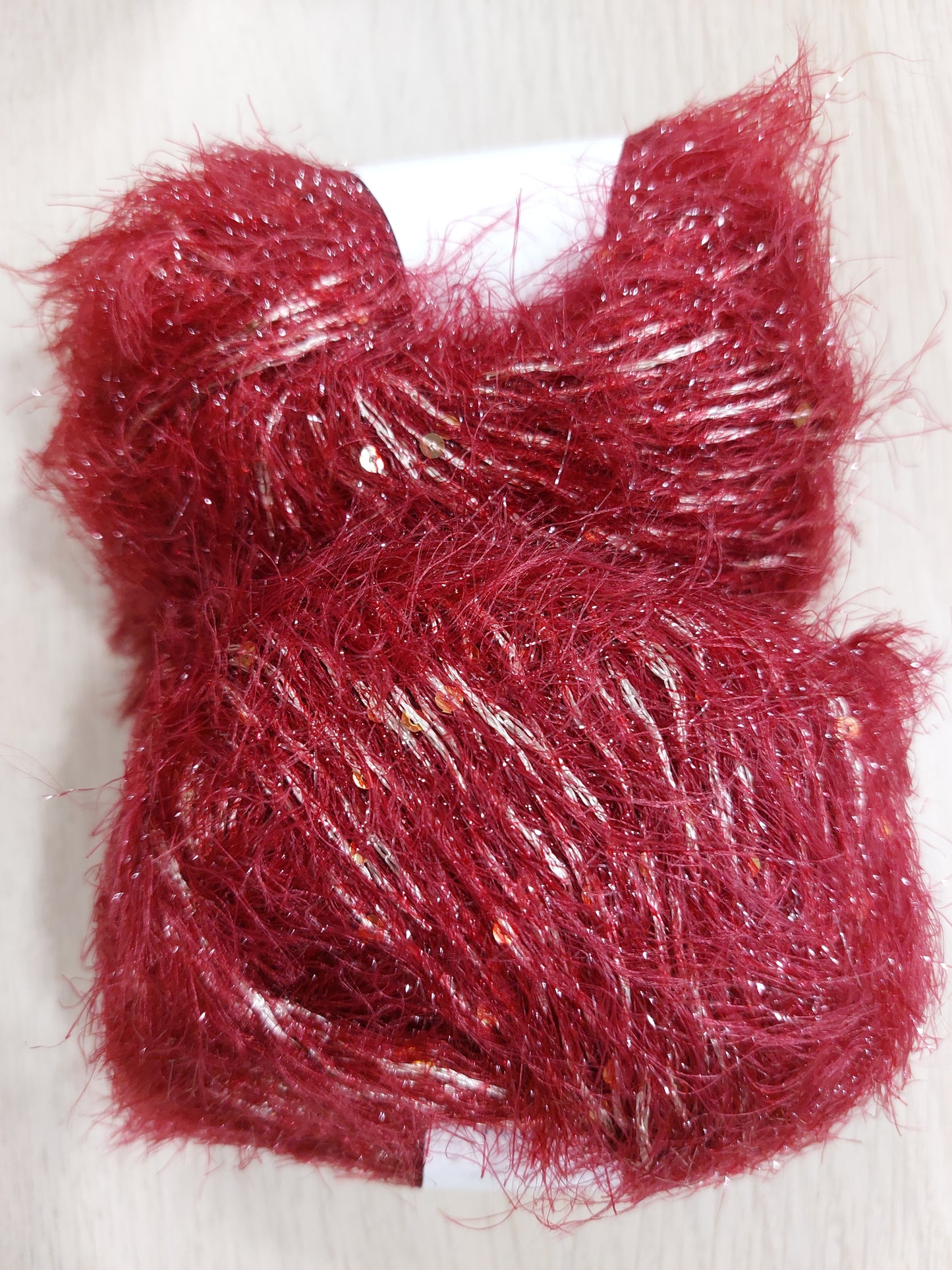 PLATINO rosso bordeaux/pailettes