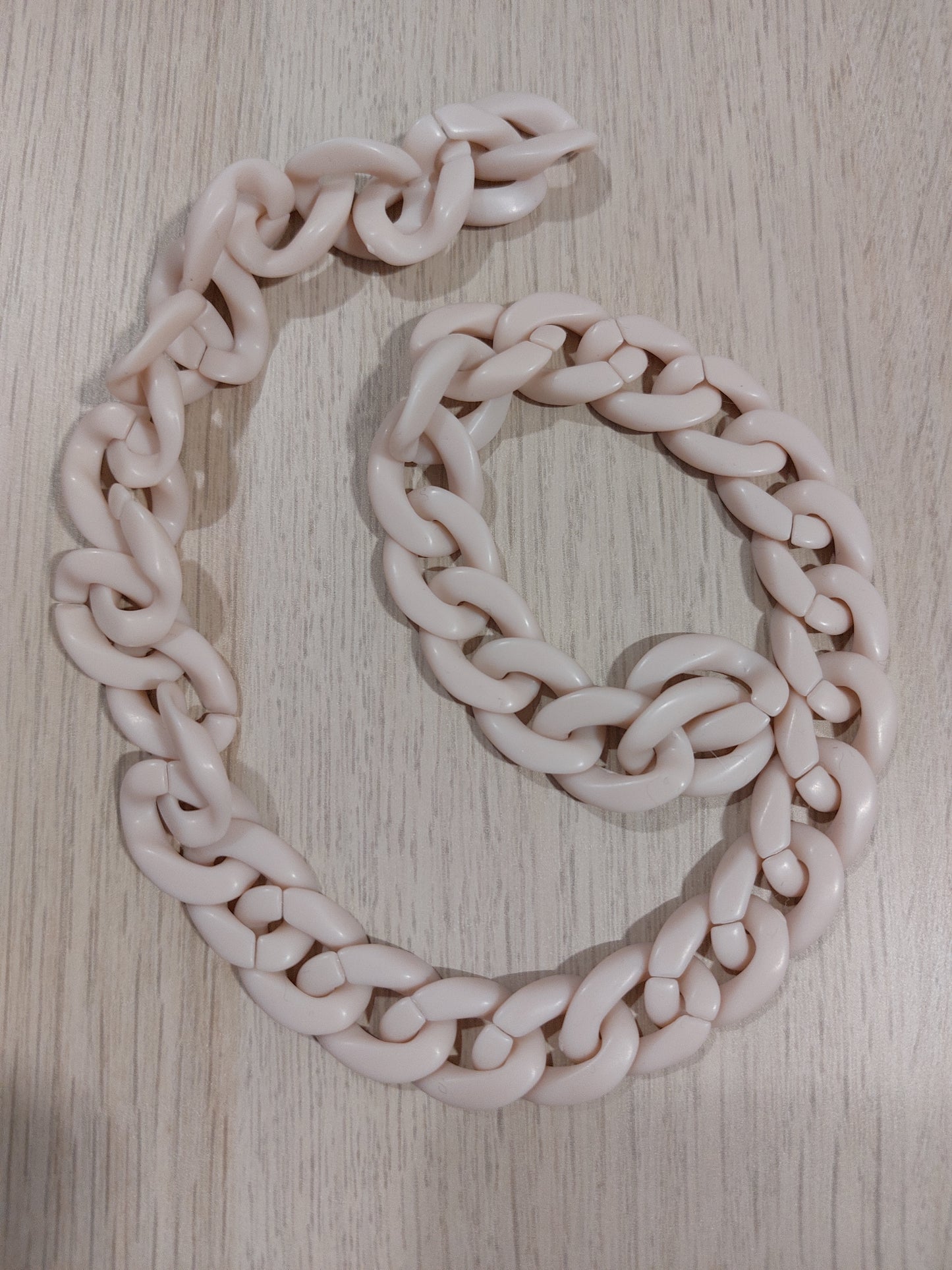 Catena avorio opaca 22mm 50cm