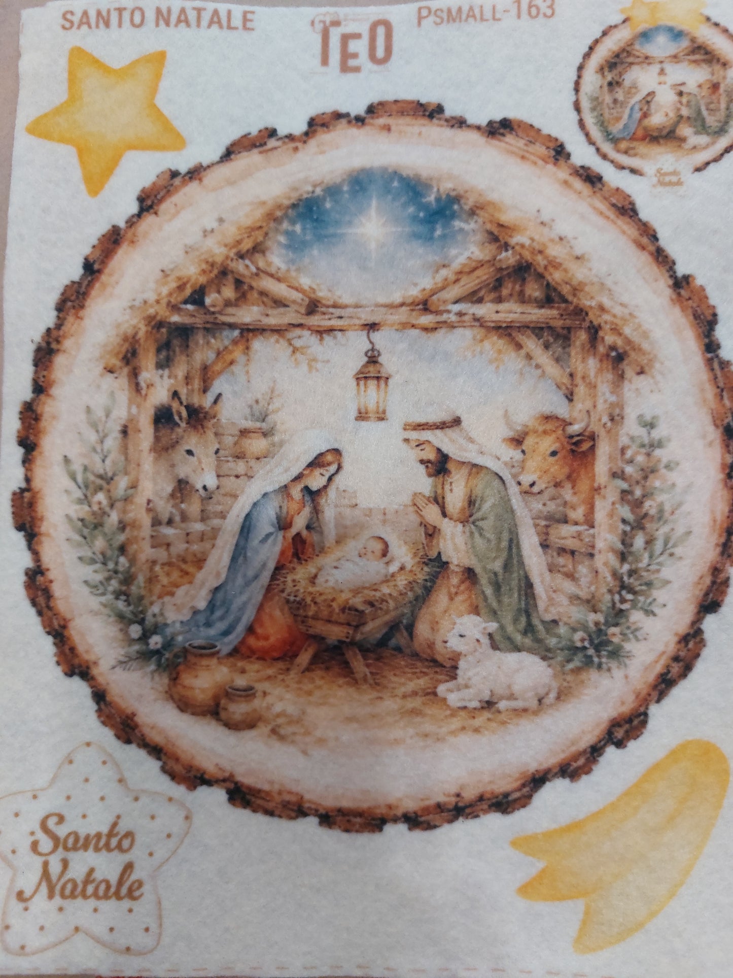 Pannello PSMALL-163 Santo Natale le Meraviglie Di Teo