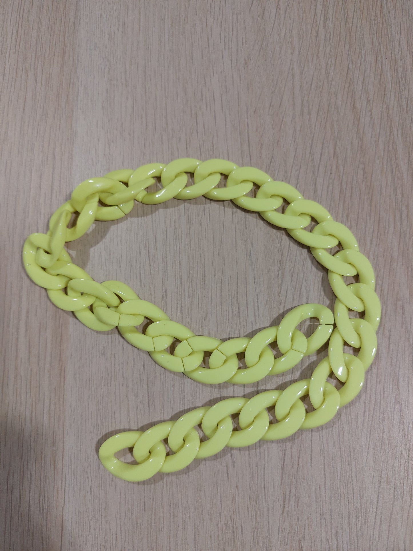 Catena giallo fluo 29mm 50cm