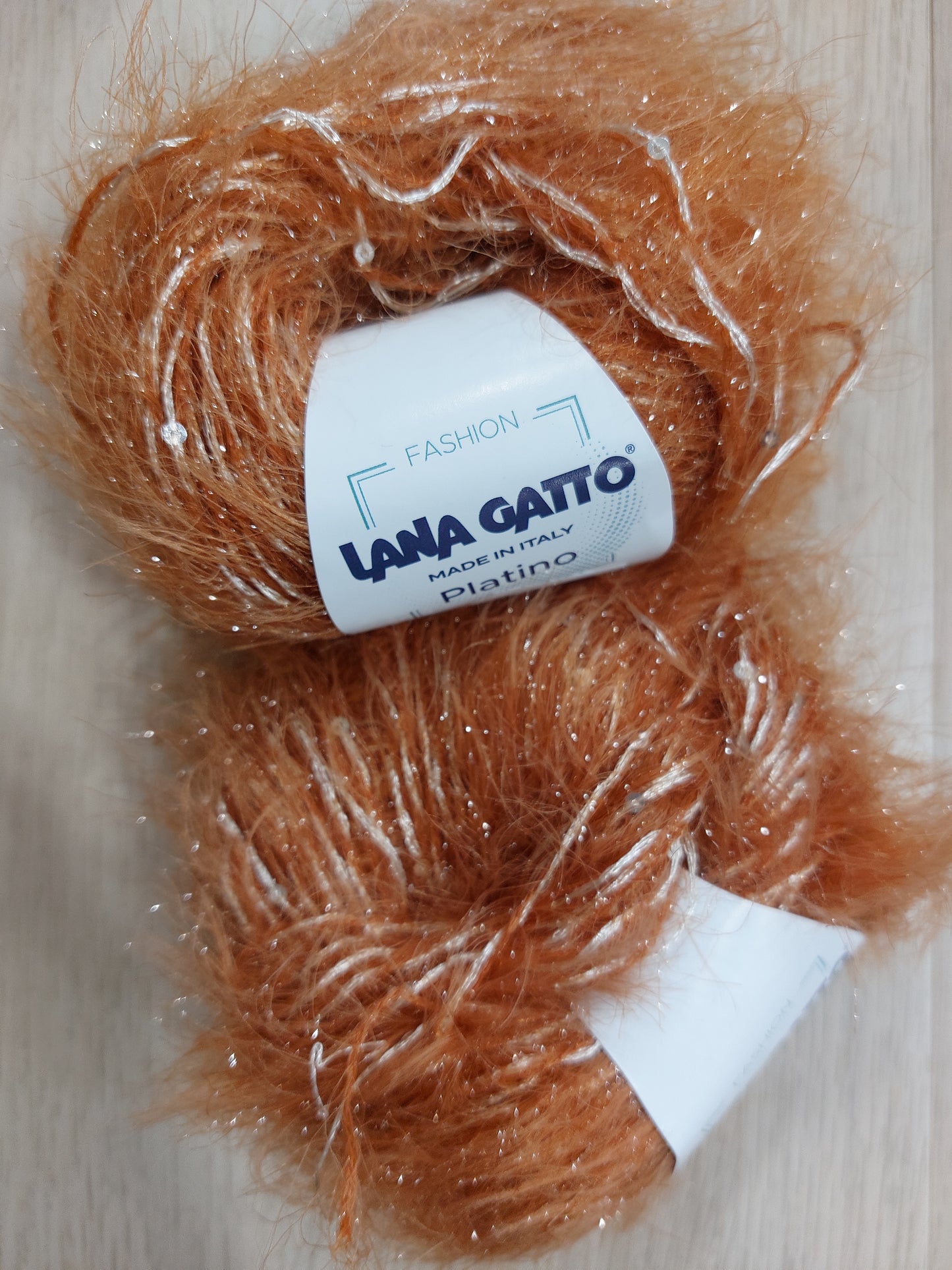 PLATINO arancio/pailettes