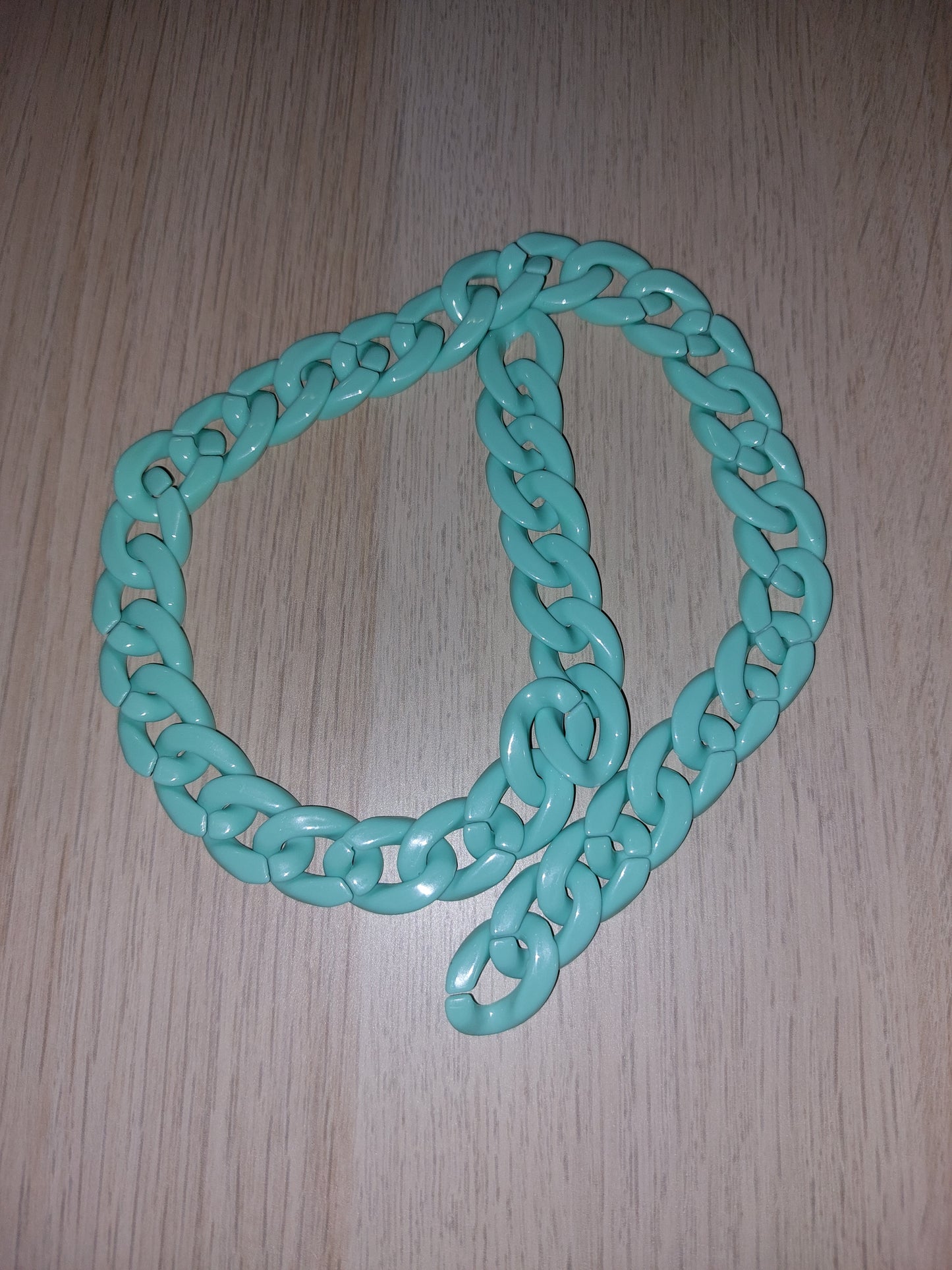 Catena verde acqua opaca 22mm 50cm