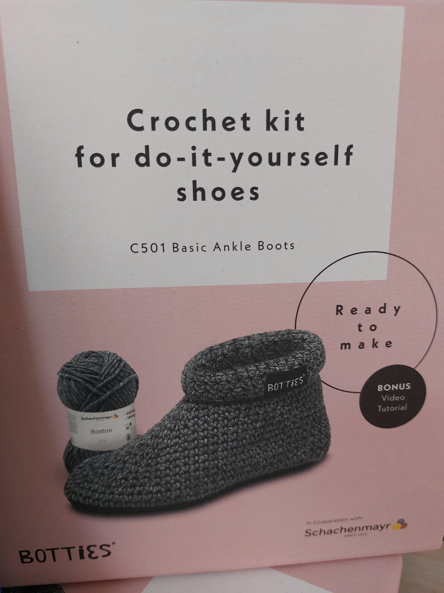 CROCHET KIT SHOES  S/39 BOSTON INDIGO