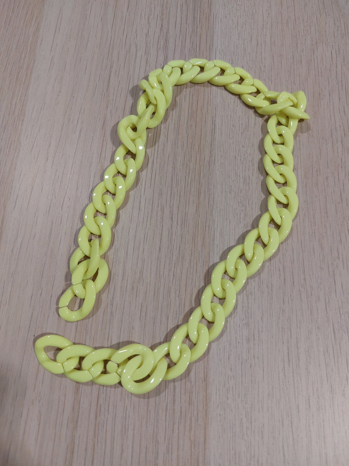 Catena giallo fluo 22mm 50cm
