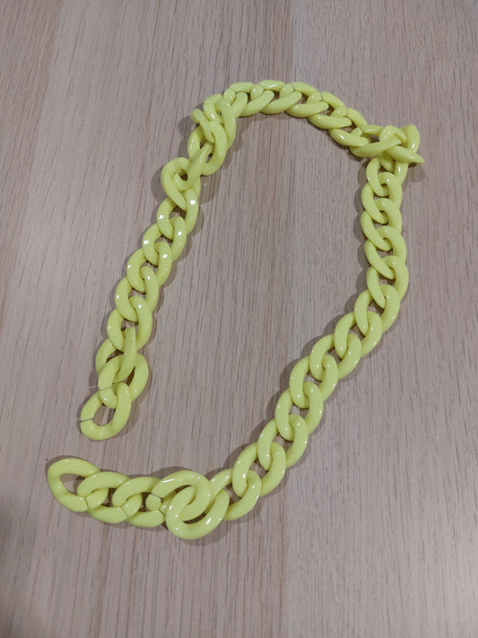 Catena giallo fluo 22mm 50cm