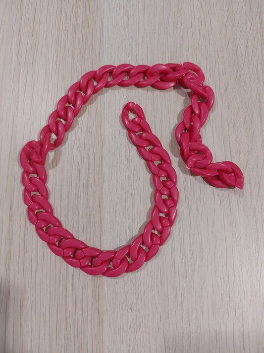 Catena fuxia opaca 22mm 50cm
