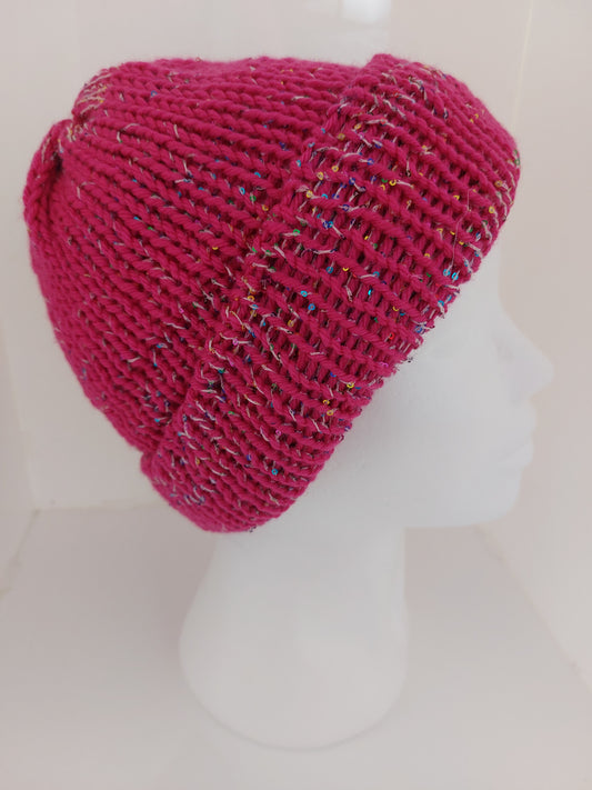 Cappello lana e micropailettes