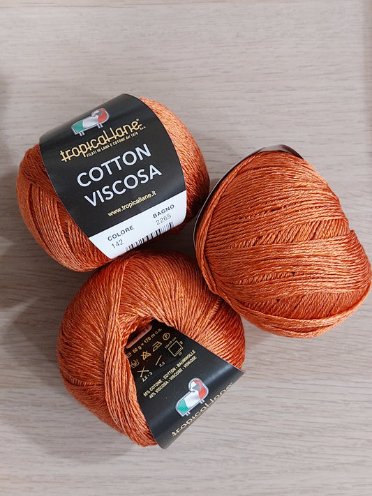 Cotton viscosa arancio 142
