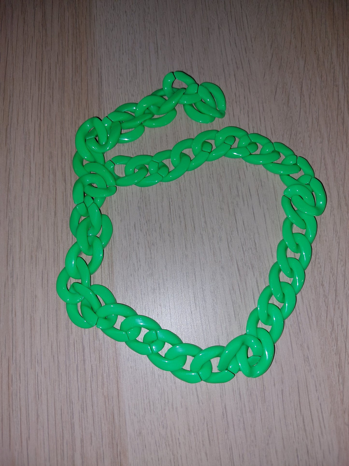 Catena verde fluo 22mm 50cm