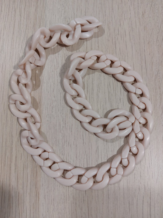 Catena avorio opaca 22mm 50cm