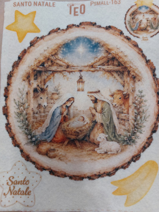 Pannello PSMALL-163 Santo Natale le Meraviglie Di Teo