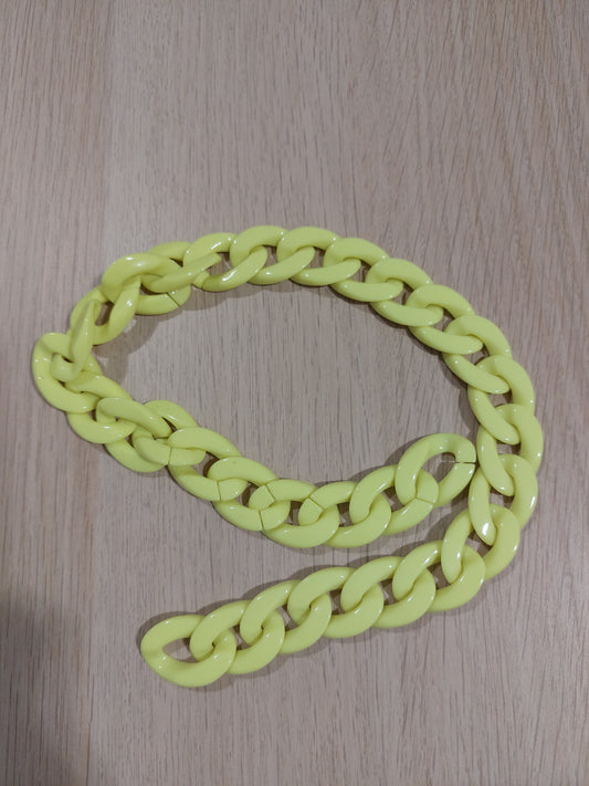 Catena giallo fluo 29mm 50cm