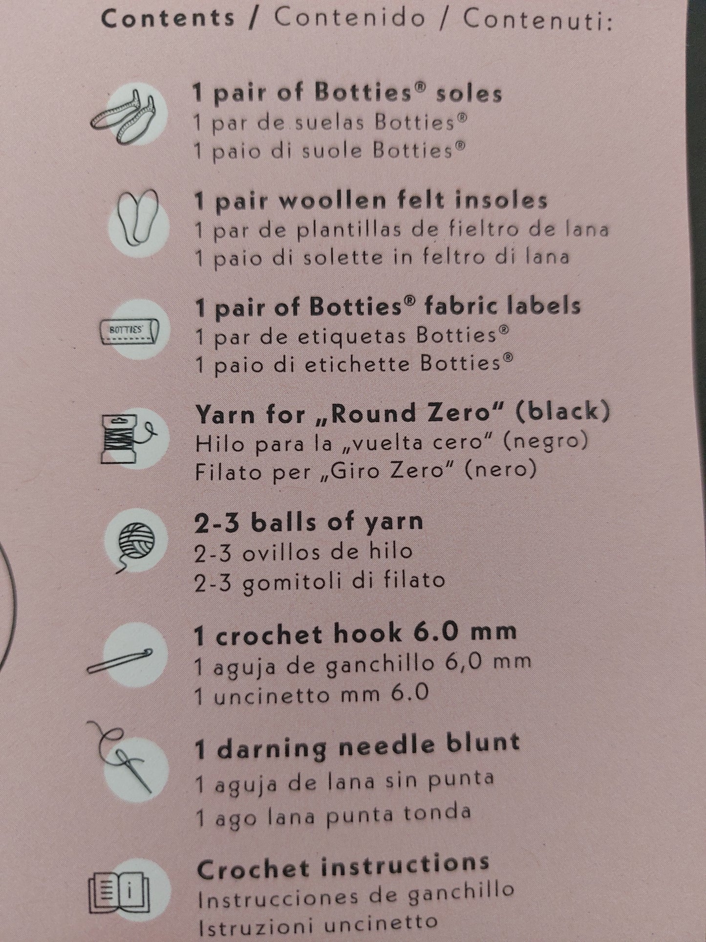 CROCHET KIT SHOES XXS 36/37 LIGHT GREY scontatissimo