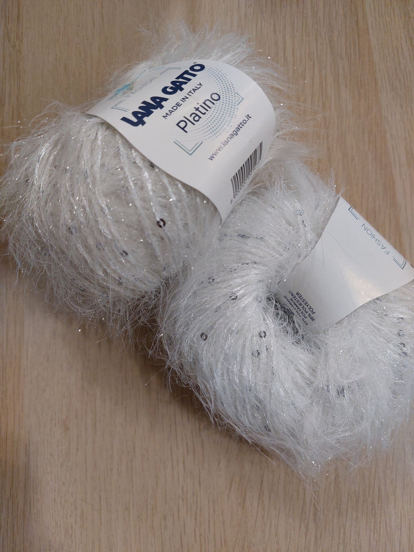 PLATINO bianco/ pailettes